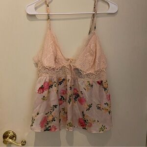 Victoria's Secret Floral Satin Pajama SET